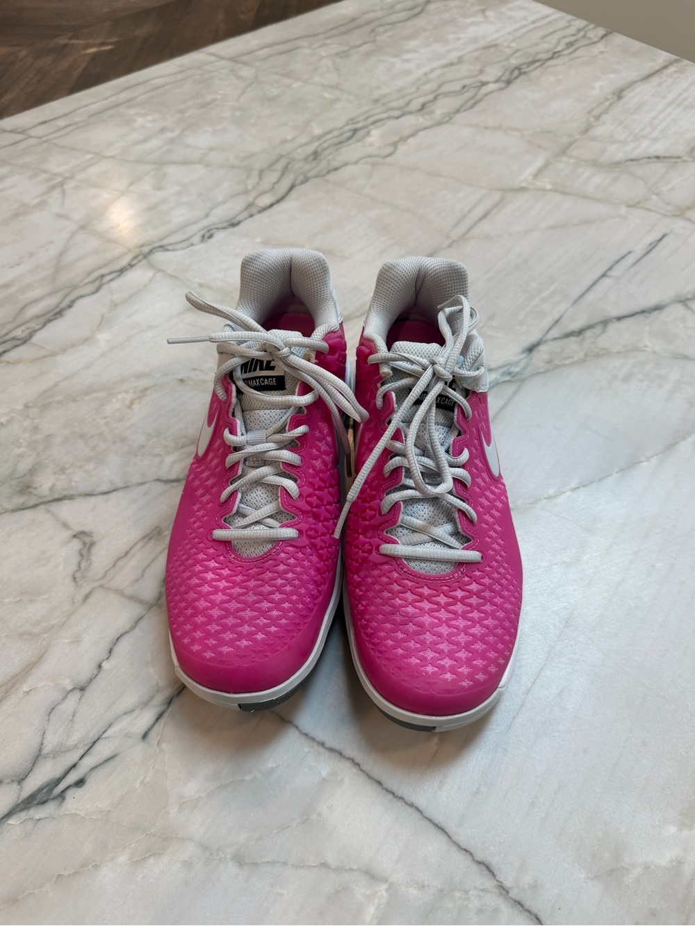 Nike Women's Air Max Cage Dragon Tennis Shoes in Pink 8.5 New - Picture 2 of 8